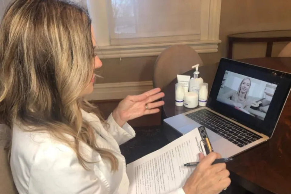 Virtual acne and rosacea consultation with ACNE-Experts skincare specialists