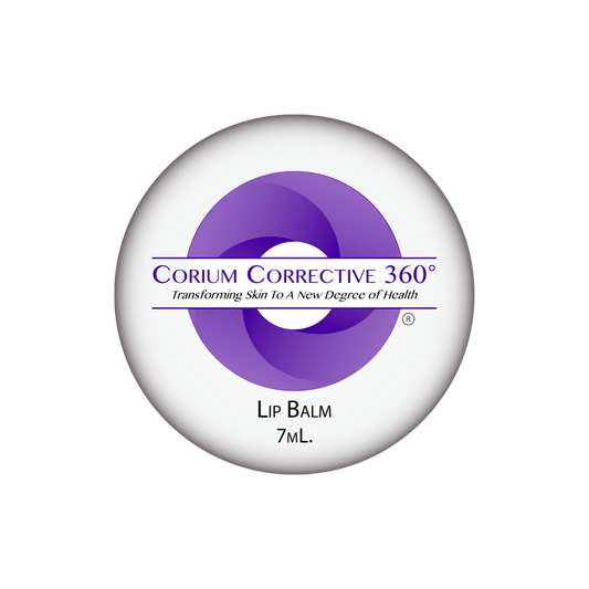 Corium Corrective 360° Lip Balm hydrating and protective lip treatment tube.