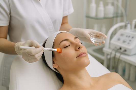 woman getting chemical peel